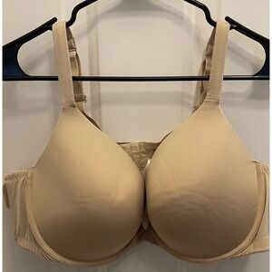 Cacique Women's 48C Boost Plunge Bra Beige Padded Underwire